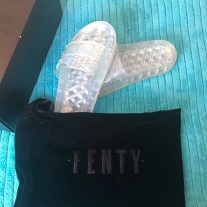 Slides for the win—Fenty Puma slides